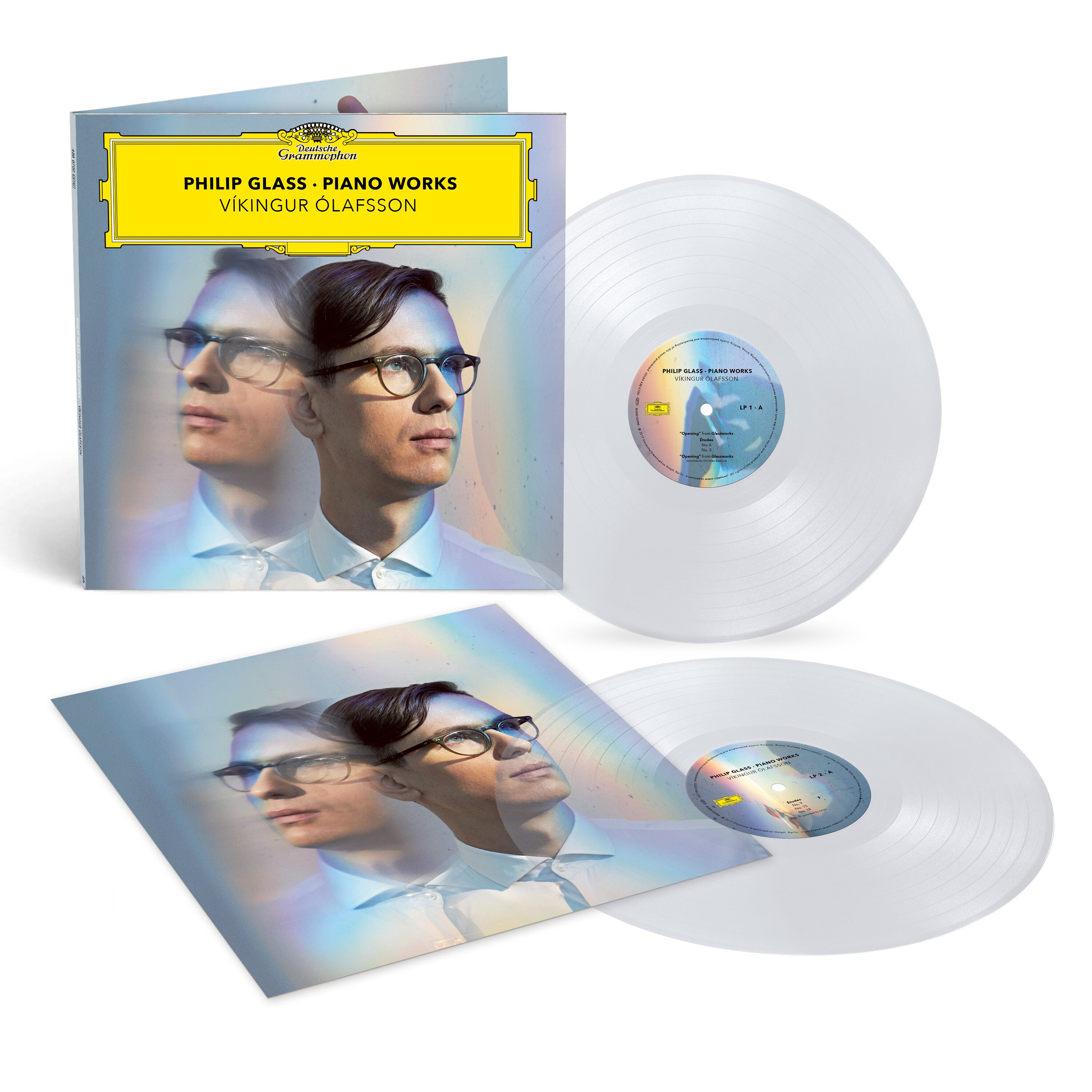 Víkingur Ólafsson Philipp Glass – Piano Works 2LP - Coloured Crystal Clear Vinyl 382601